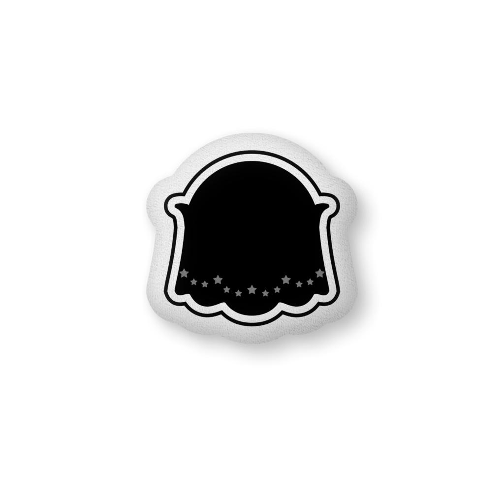 【Boxed * Yobake】クッション2(黒Ver)