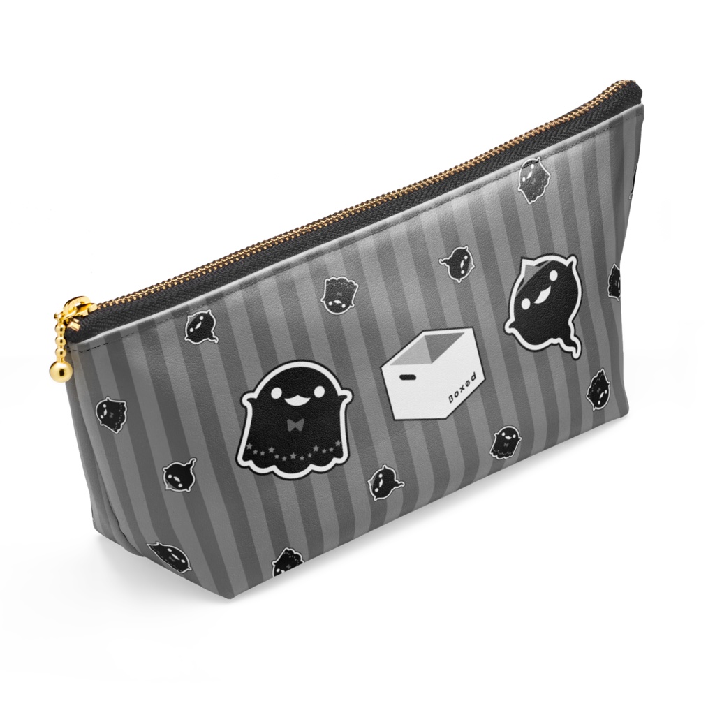 【Boxed * Wabake×Yobake】ポーチ(黒Ver)
