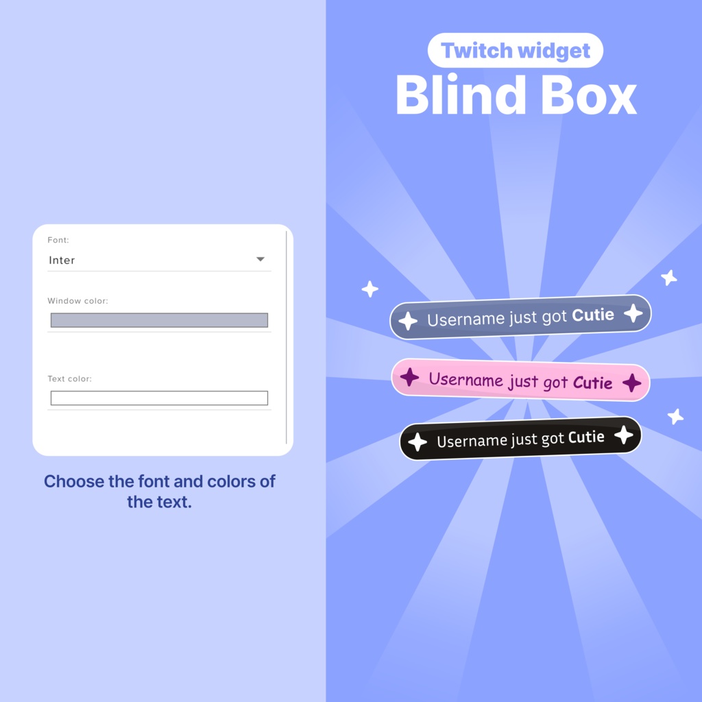 Twitch Blind Box Widget: Interactive Stream Overlay with Collectible Monkey Plushies