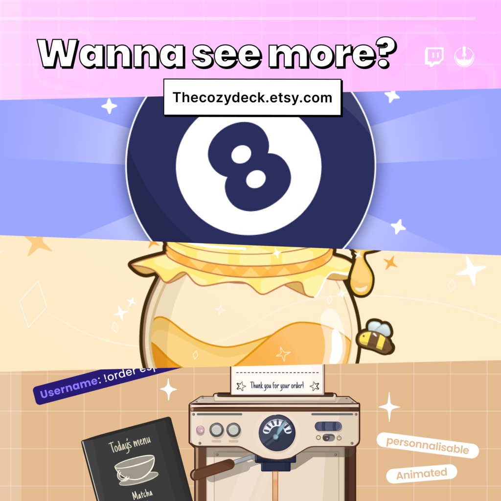 Y2K Twitch Alerts Retro Widget: Animated Followers, Bits, Subs, Donation Raid alerts cute Twitch Overlay