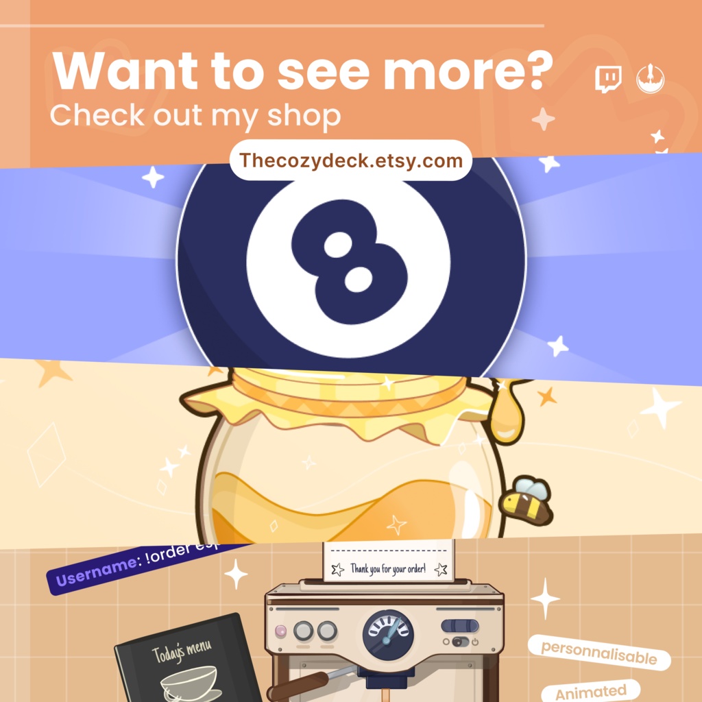 Animated Pixel Art Twitch Fox Pet Widget: Twitch Stream Overlay