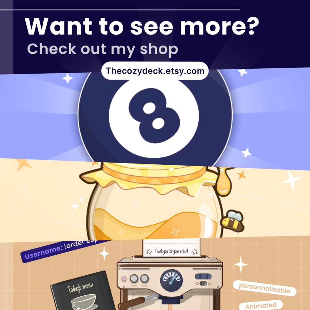 Interactive Twitch Crystal Ball Widget Magic: Fortune reader, Witch VTuber Animated Stream Overlay