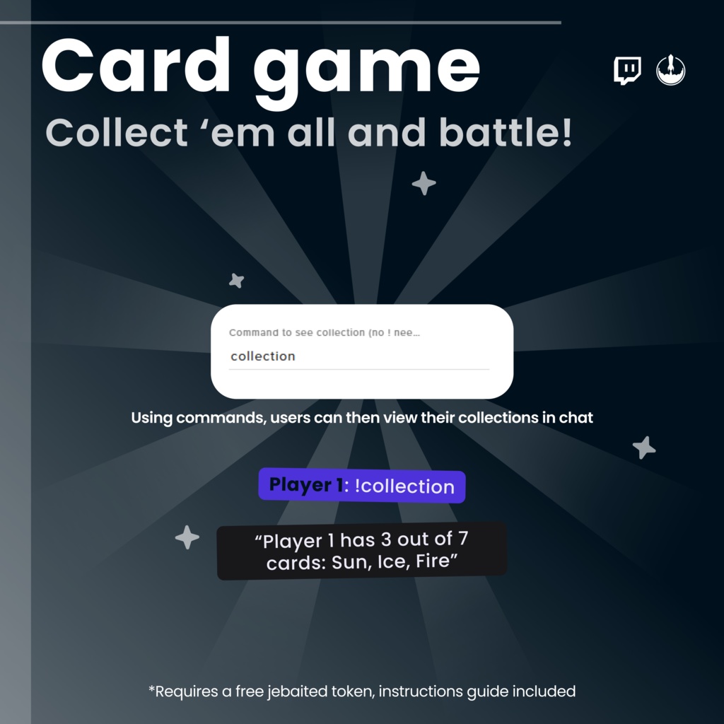 Twitch Card Widget (TCG) Game: Collect and battle with cards - VTuber alerts