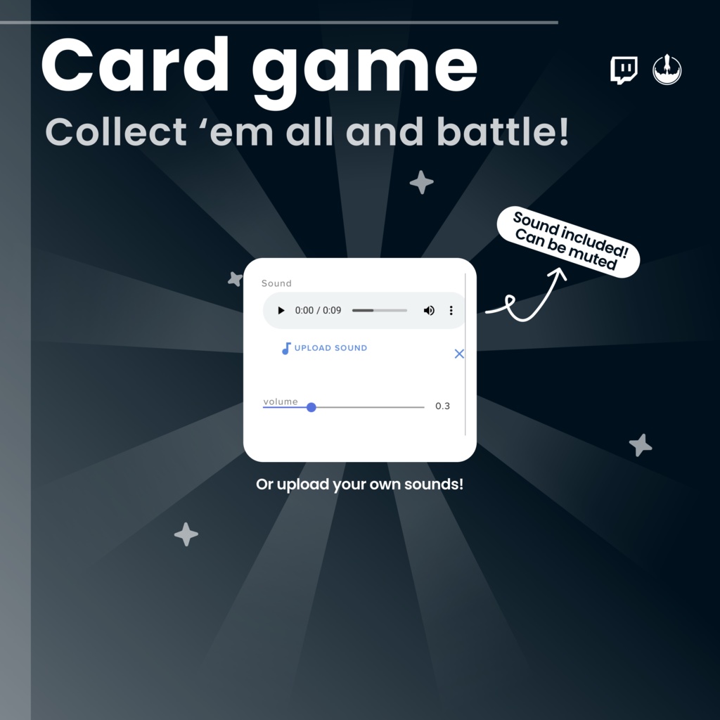 Twitch Card Widget (TCG) Game: Collect and battle with cards - VTuber alerts