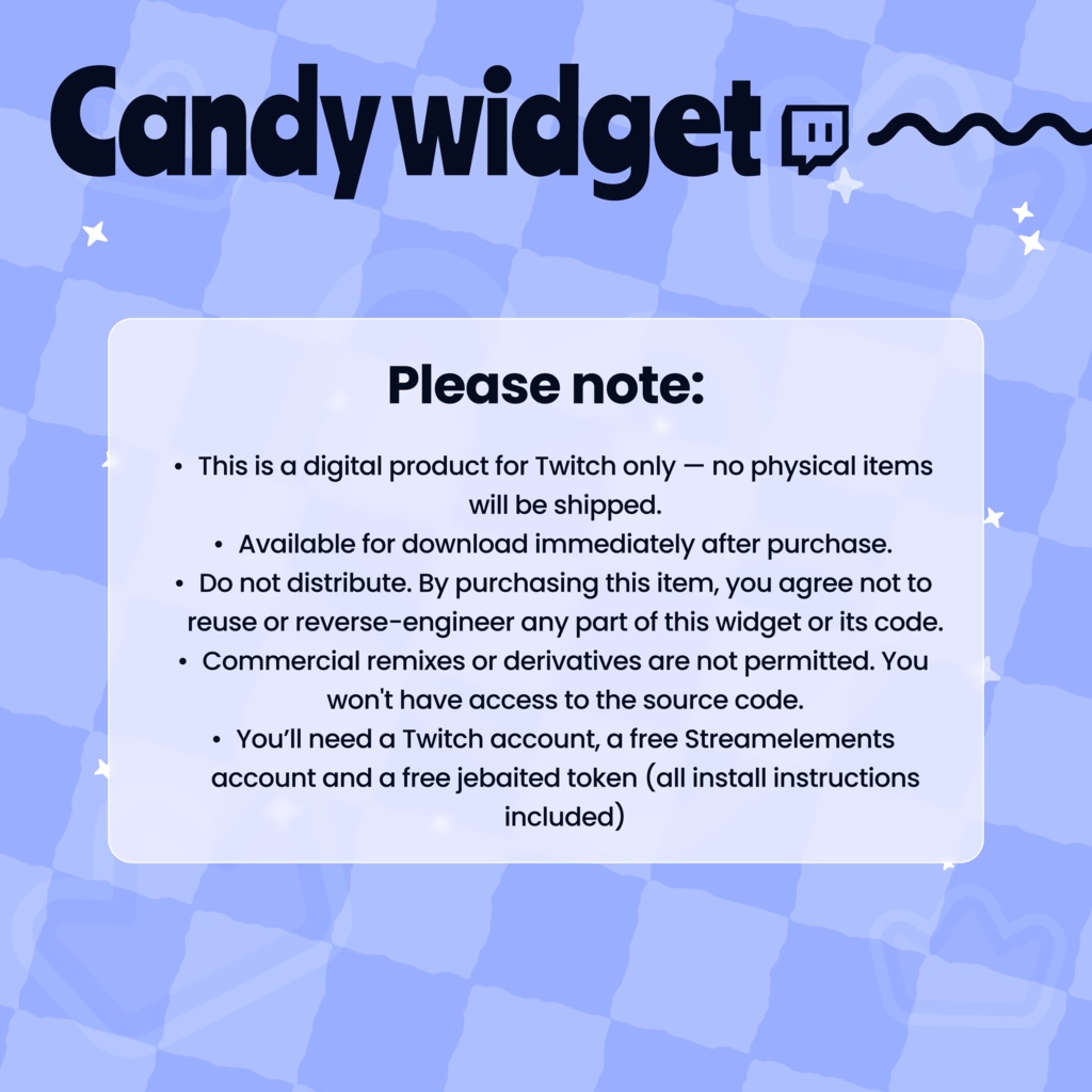 Candy Heart Alert Twitch Widget for StreamElements | Fortune Teller | Collection Game | Customizable Valentine's day