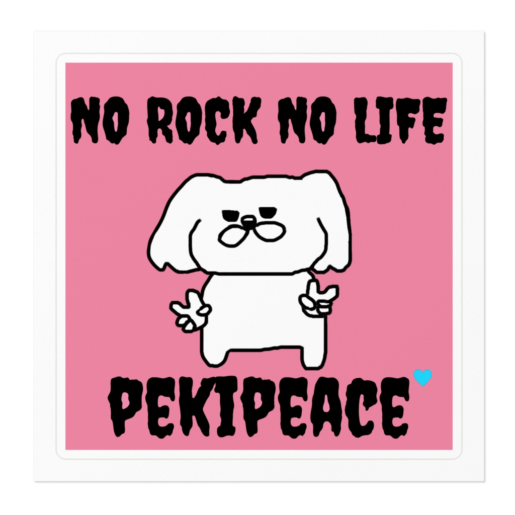 ペキピースROCKステッカー