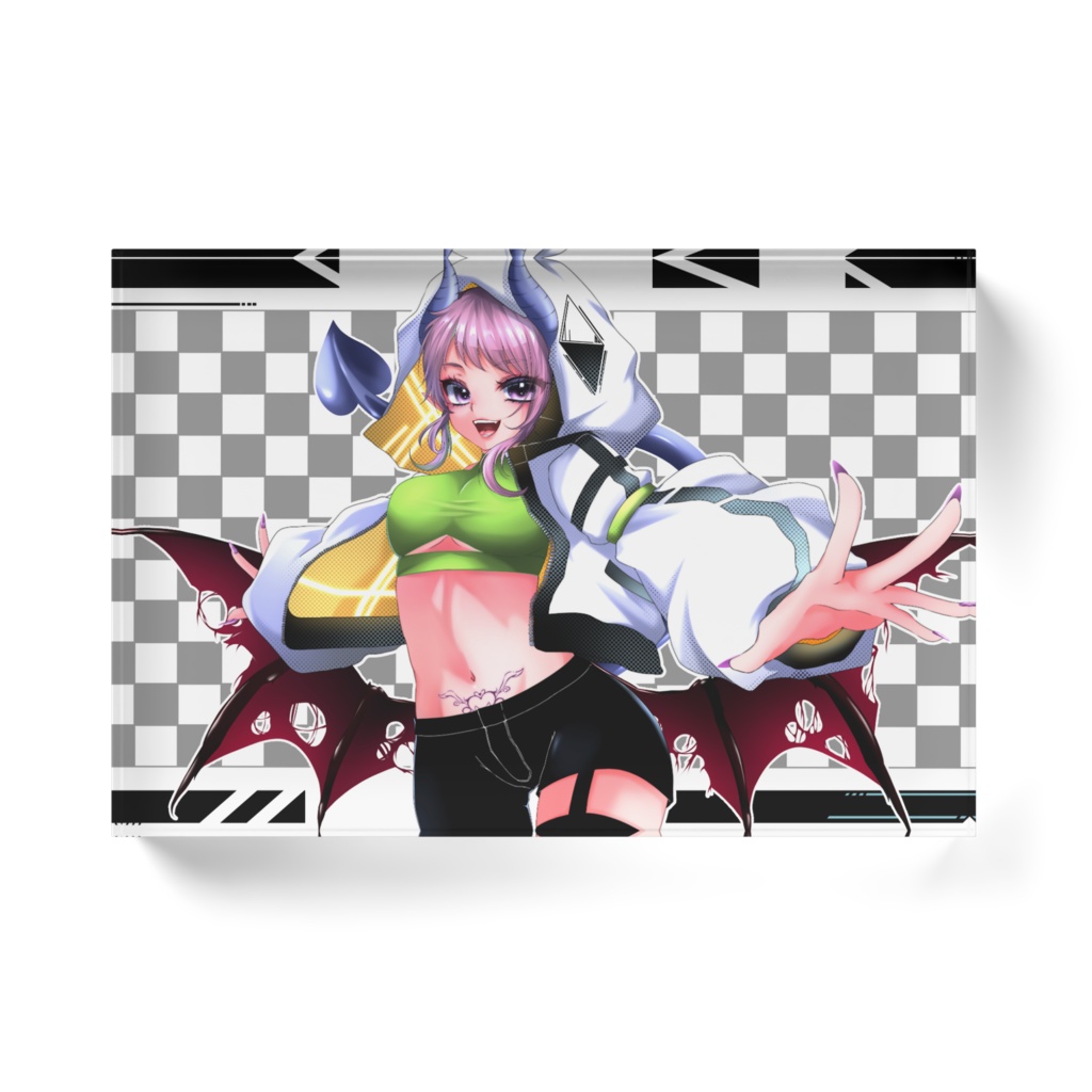 配信2周年イラストアクリルブロック