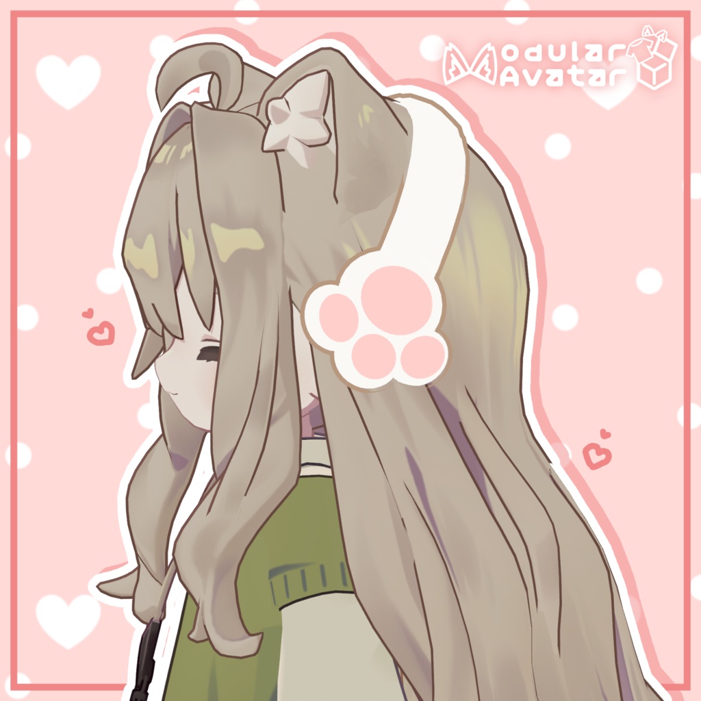 【MA対応】【キプフェル対応】ねこのてみみあて&ヘアピン