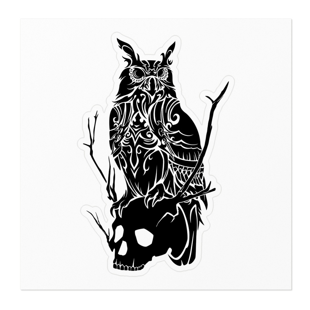 フクロウとスカル