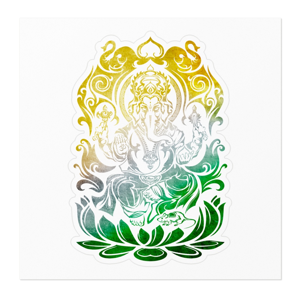 トライバルガネーシャ(インディアカラー)