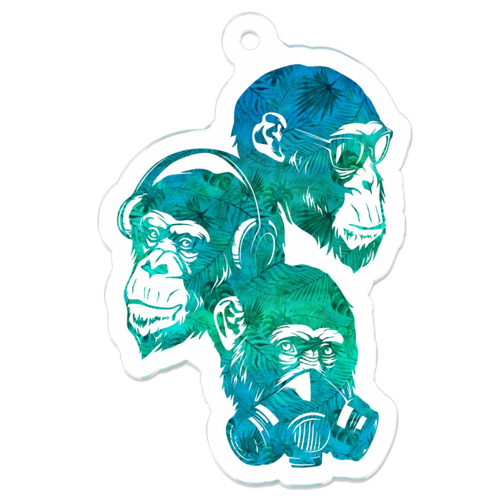 スリーフールモンキー(トロピカルブルー)