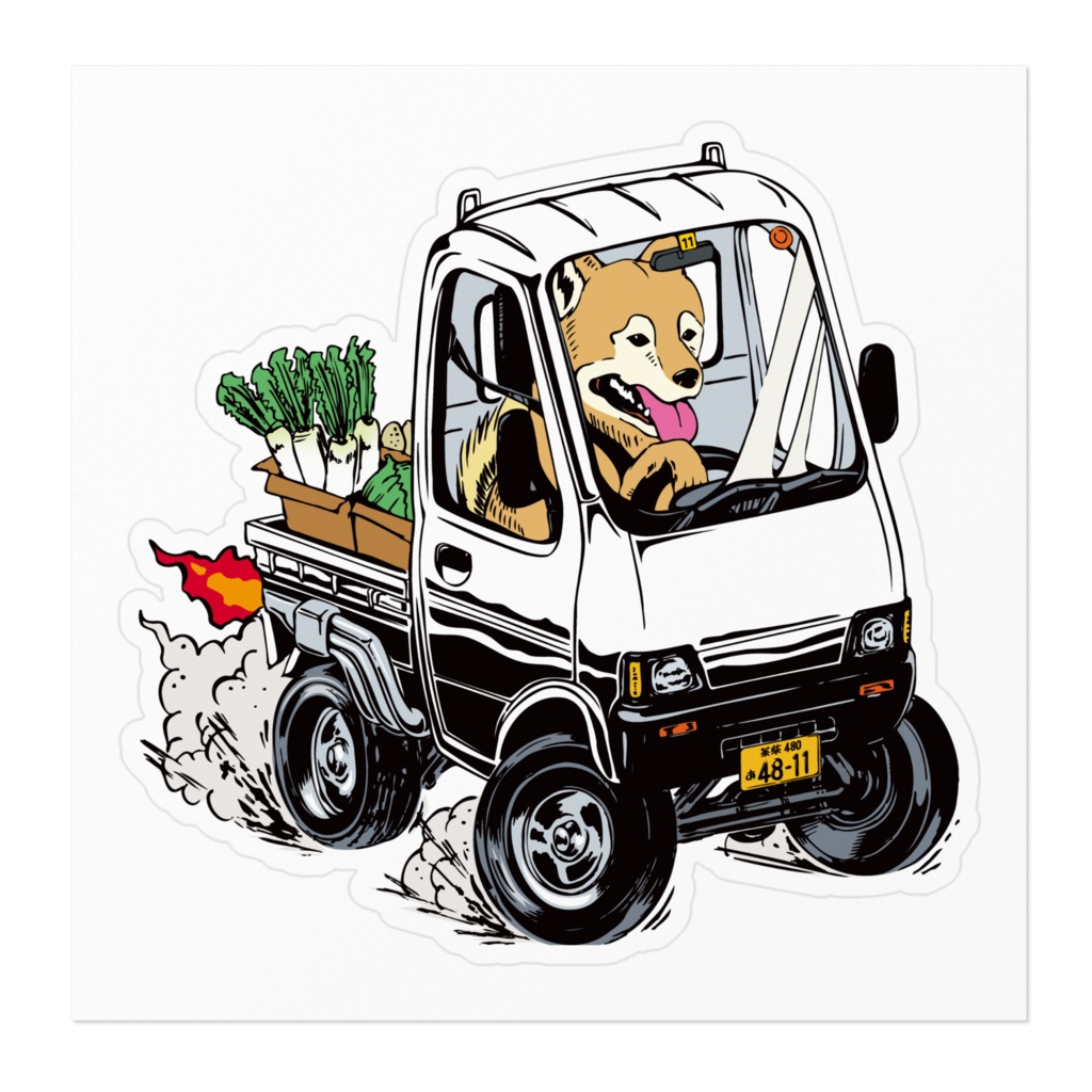 柴犬ホットロッド(クラシックホワイト)