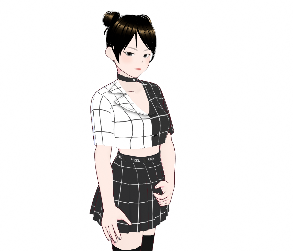 [VRoid] pattern two-piece 패턴 투피스 VRoidパターンシャツ+スカート テクスチャセット - mira1004 ...
