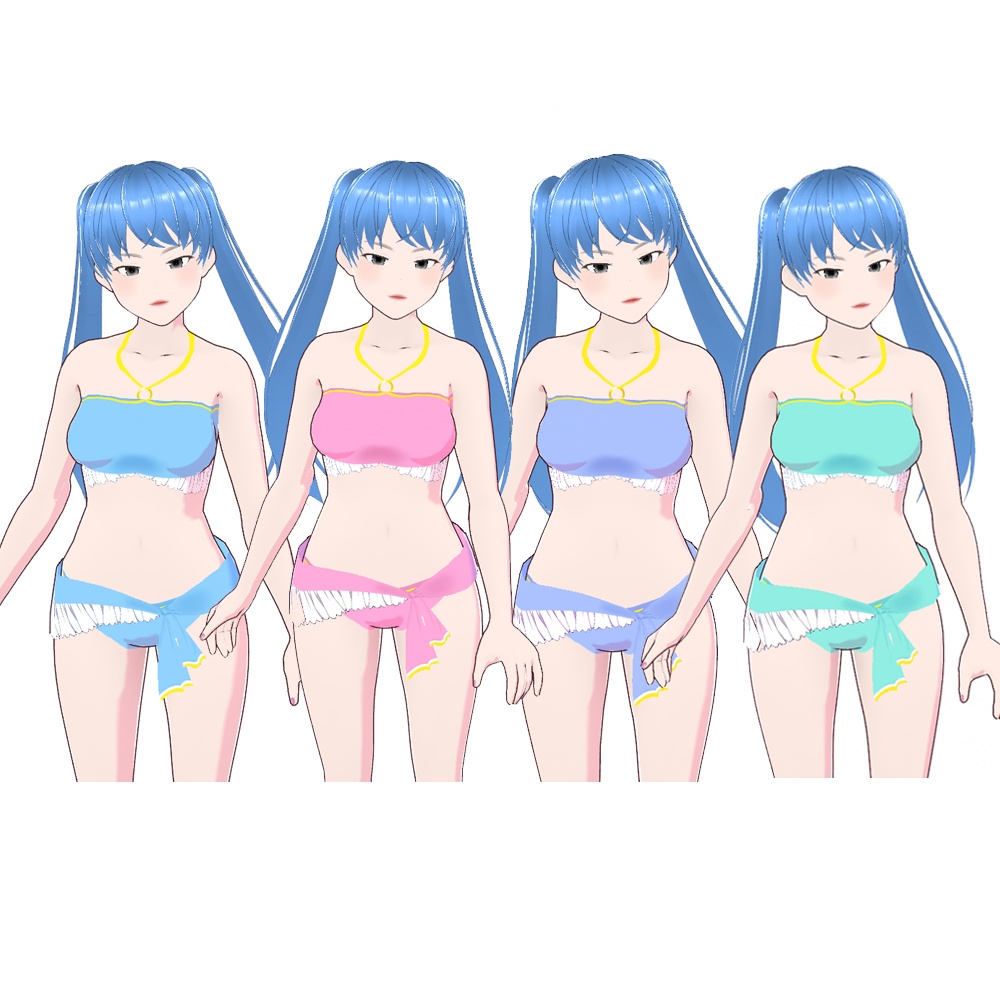 [VRoid] Frill swimsuit 프릴 수영복 フリル 水着