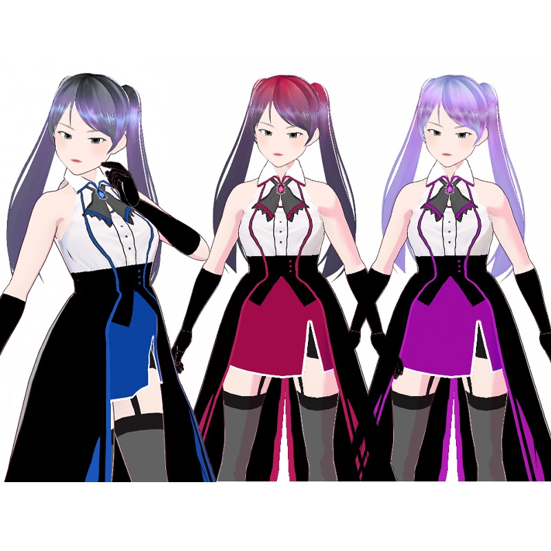 [Vroid]3 magical girls 3種 魔法少女 3종 마법소녀