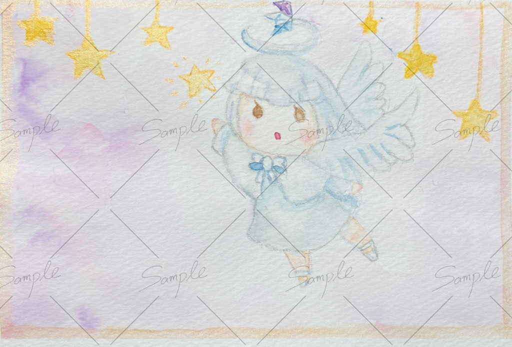 【フレームレス原画】きぼうを【ポストカードサイズ】