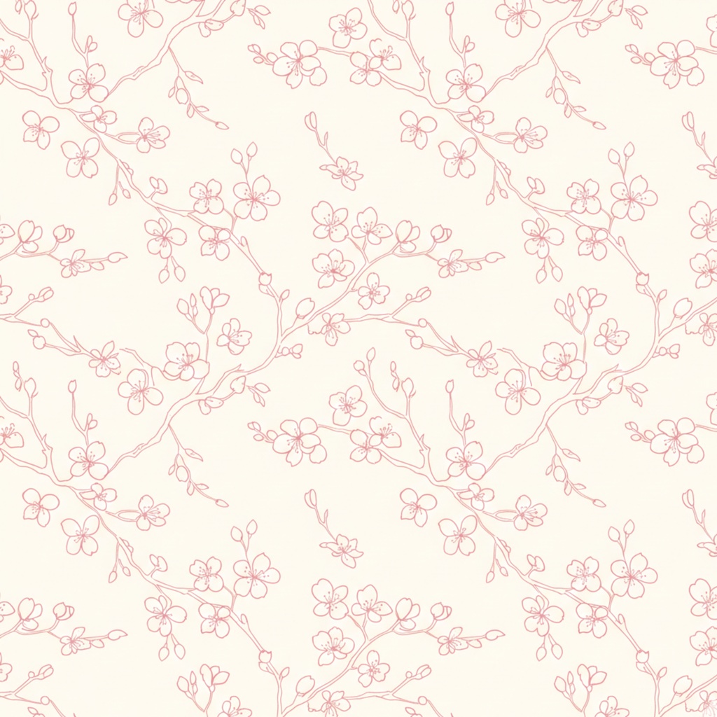 手帳・背景に使える 桜の大人かわいいデジタルペーパー2