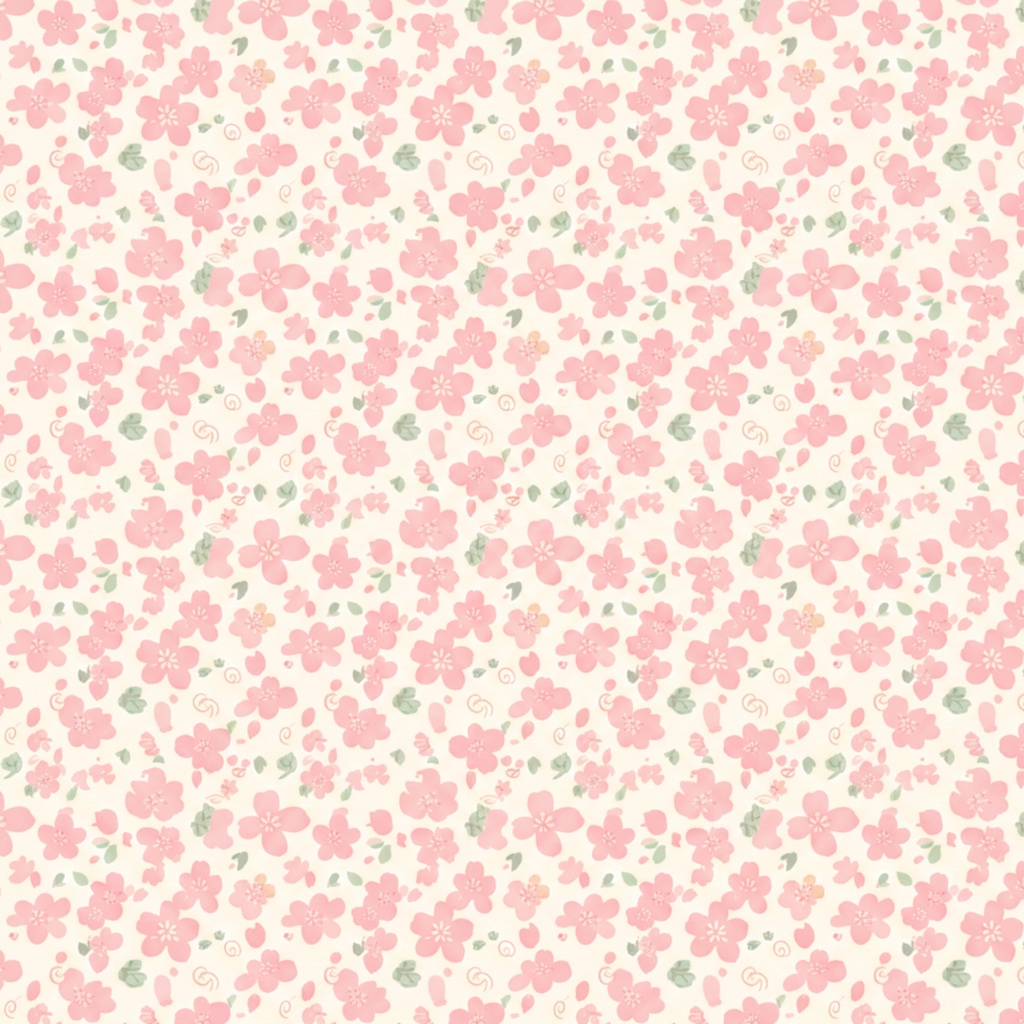 手帳・背景に使える 桜の大人かわいいデジタルペーパー2