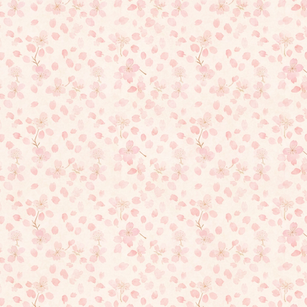 手帳・背景に使える 桜の大人かわいいデジタルペーパー3