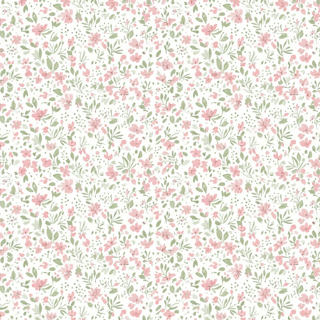 ふんわり春の小花デザインデジタルペーパー1