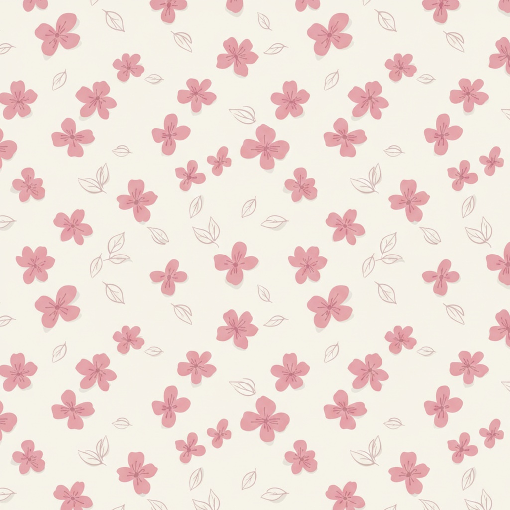 ふんわり春の小花デザインデジタルペーパー3