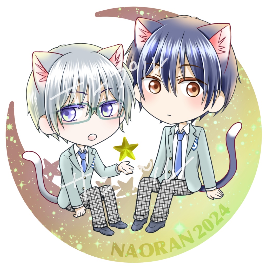 猫耳アクリルスタンド