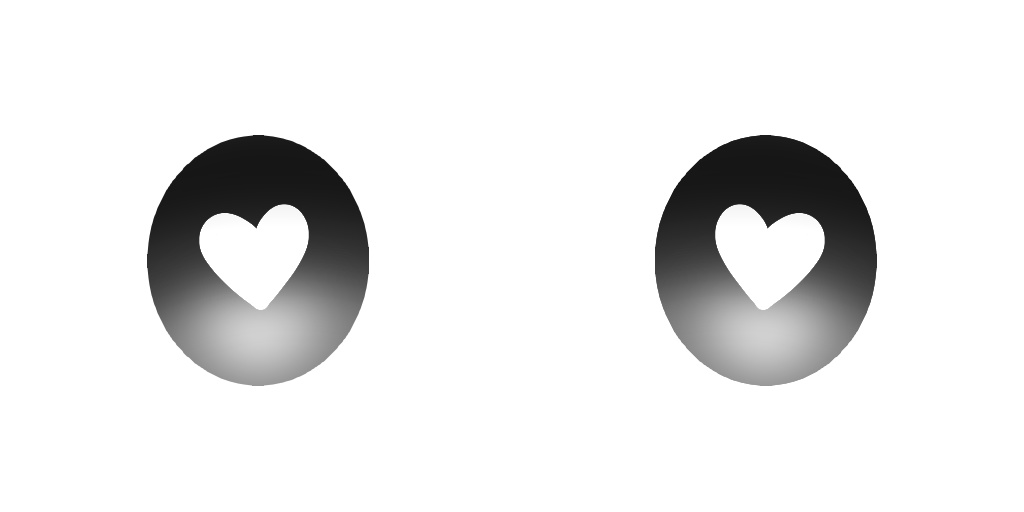 Color change heart eyes