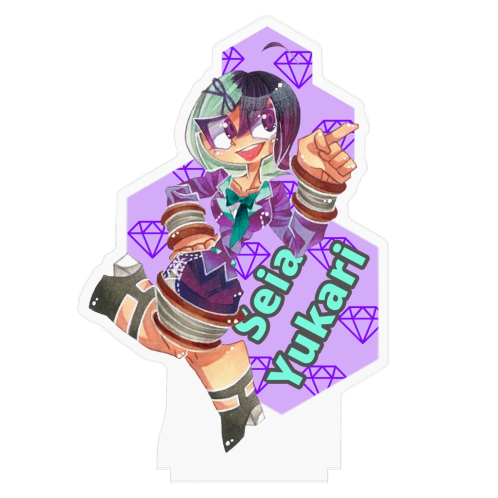 Booom!!!アクリルフィギュア/虹のファッショニスタ 聖愛紫ver