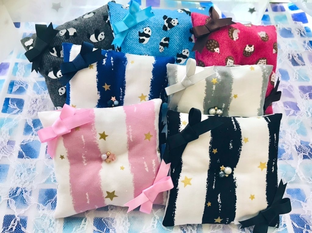 ふかふか✨おめかしミニクッション