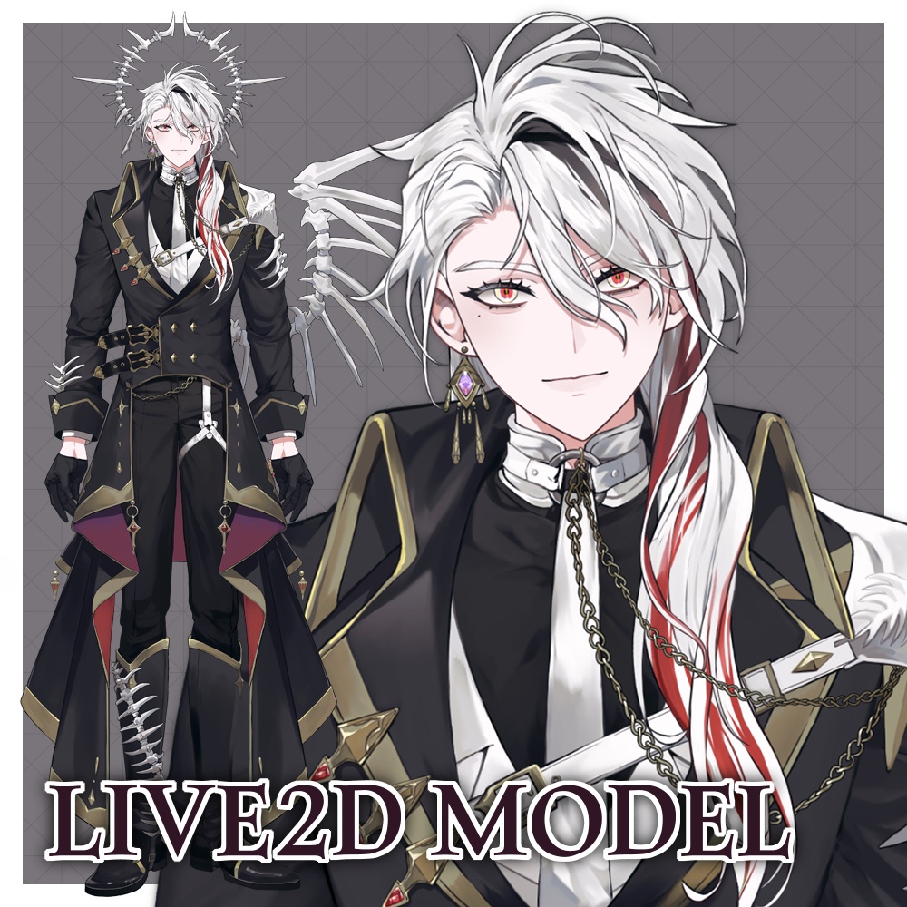 【限定一点】 男性の堕天使モデル / male fallen angel model 【VTS/VB】