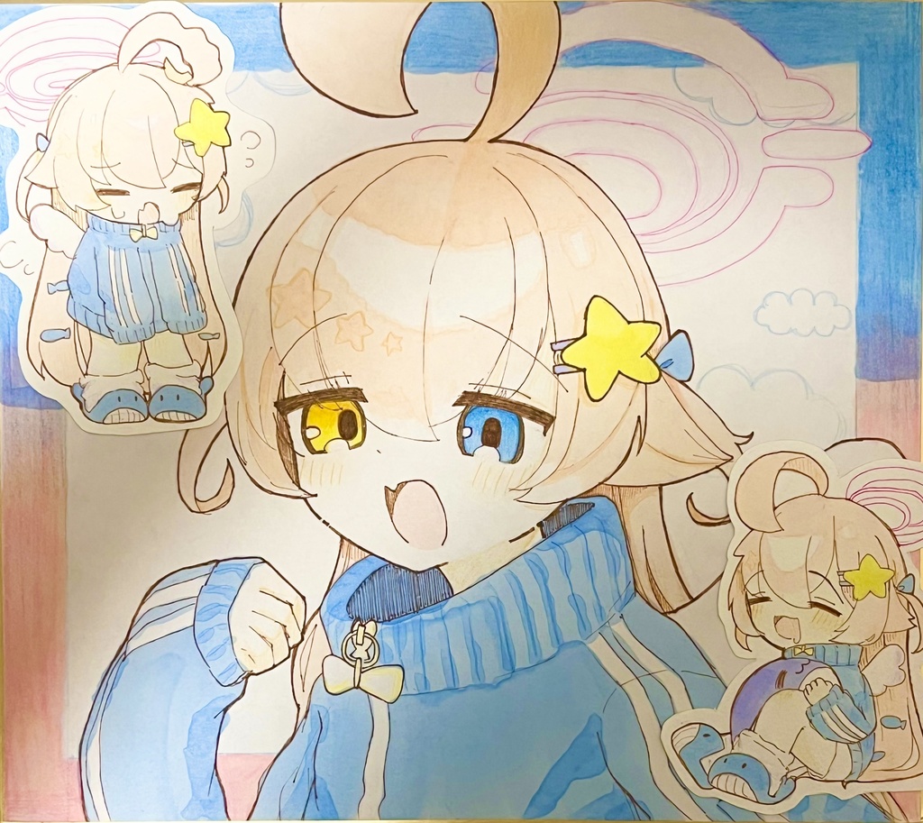 ブルーアーカイブ　小鳥遊ホシノ　色紙 Amazon.co.jp: ブルアカ ブルアカ 小鳥遊ホシノ 色紙 海外限定イベント