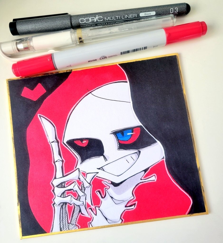 落書き色紙ﾏﾀﾞさん🧣