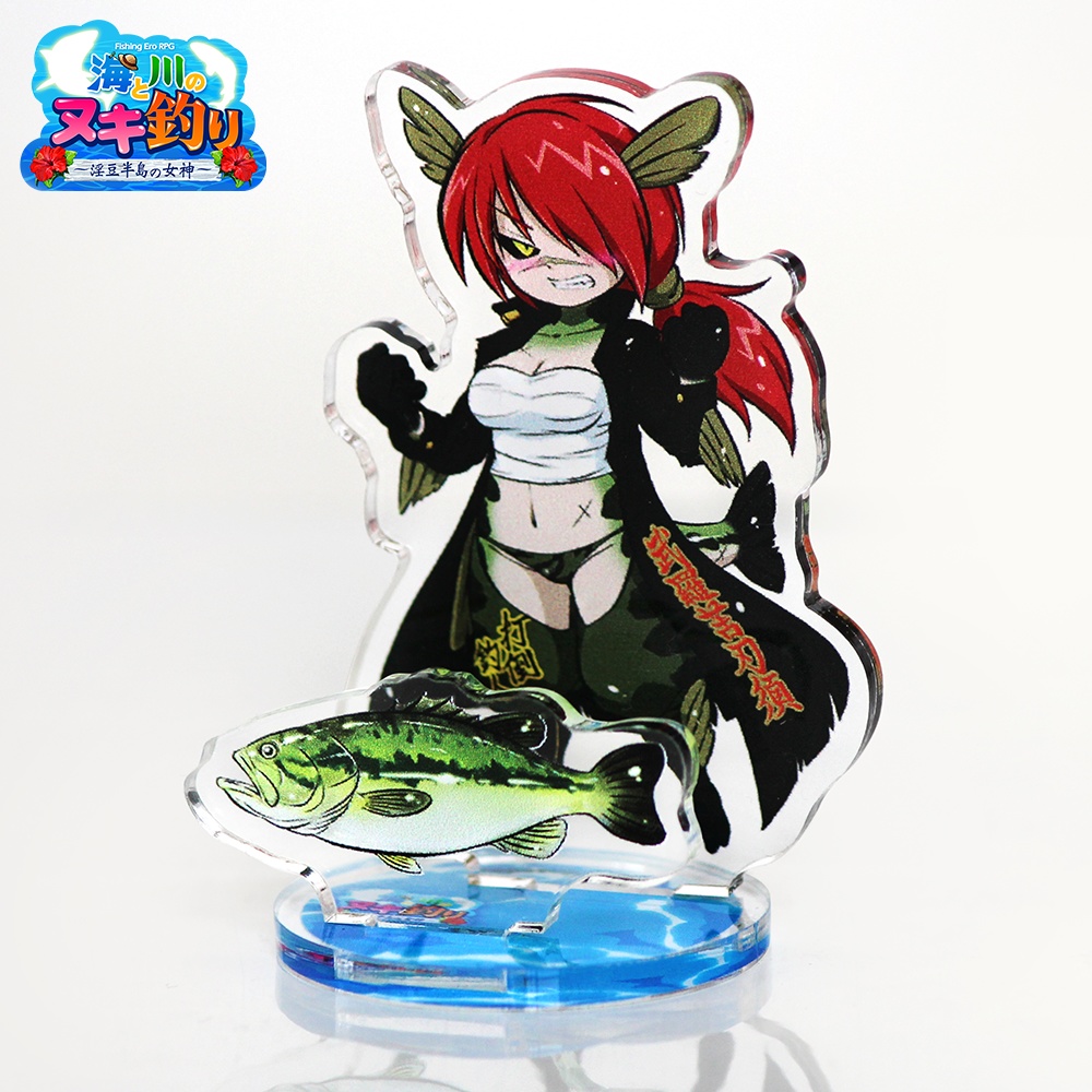 【お得なセット】アクリルフィギュア 「娘魚 3体セット(タイ・ブラックバス・ウグイ)」 海と川のヌキ釣り ~淫豆半島の女神~