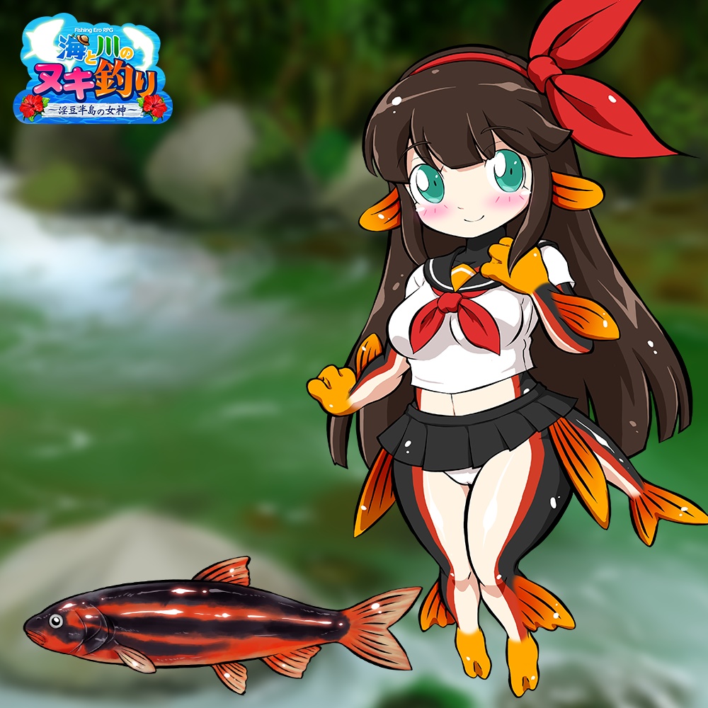 【お得なセット】アクリルフィギュア 「娘魚 3体セット(タイ・ブラックバス・ウグイ)」 海と川のヌキ釣り ~淫豆半島の女神~