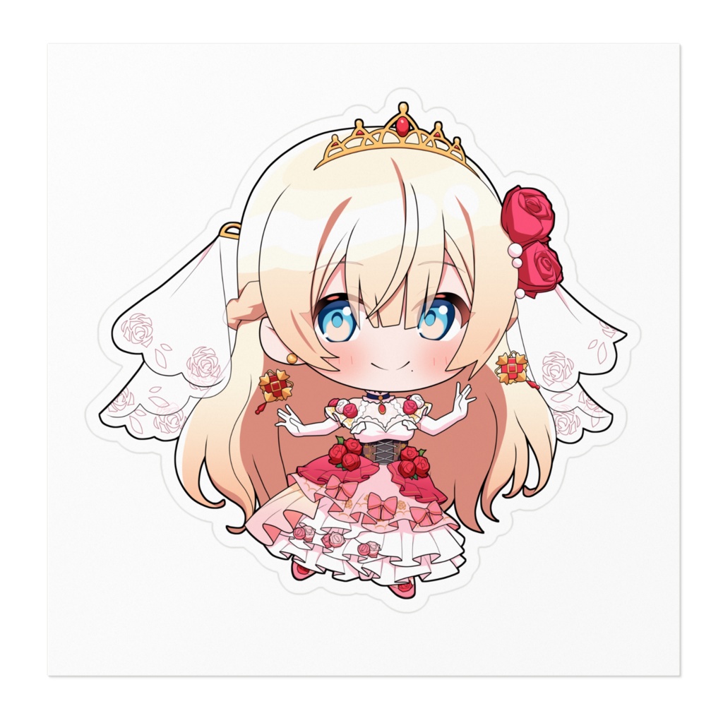 【高貴ナヒメ】1周年記念ステッカー