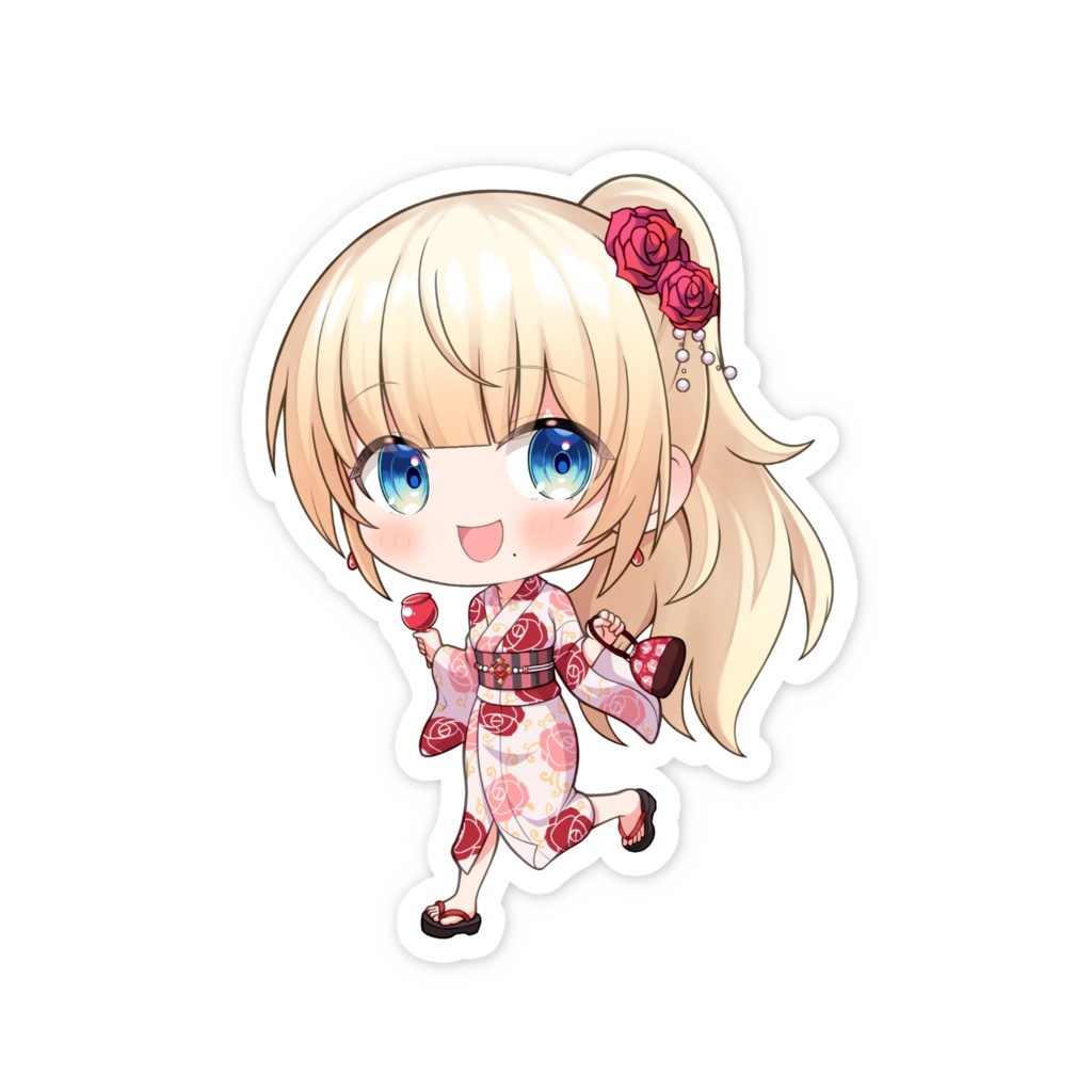 【高貴ナヒメ】2025浴衣スマホステッカー