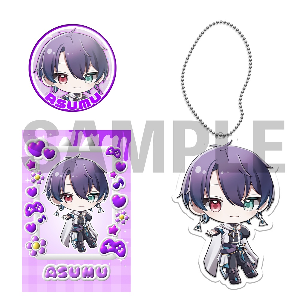 べるろっど　凩あすむ　SDキャラ確定3点セット