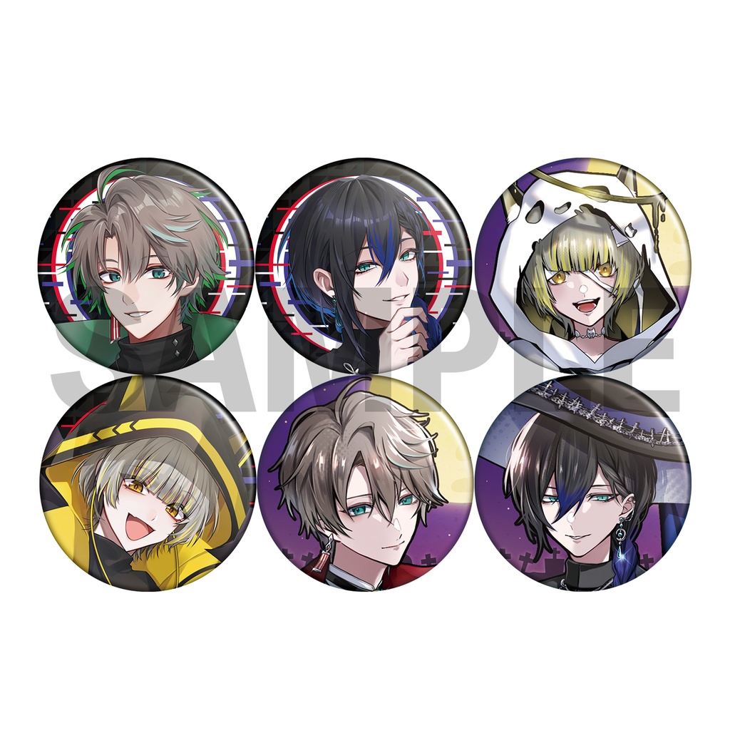 べるろっど RESONIX ブラックサイバー&Halloween2025ビジュアルランダム缶バッジ