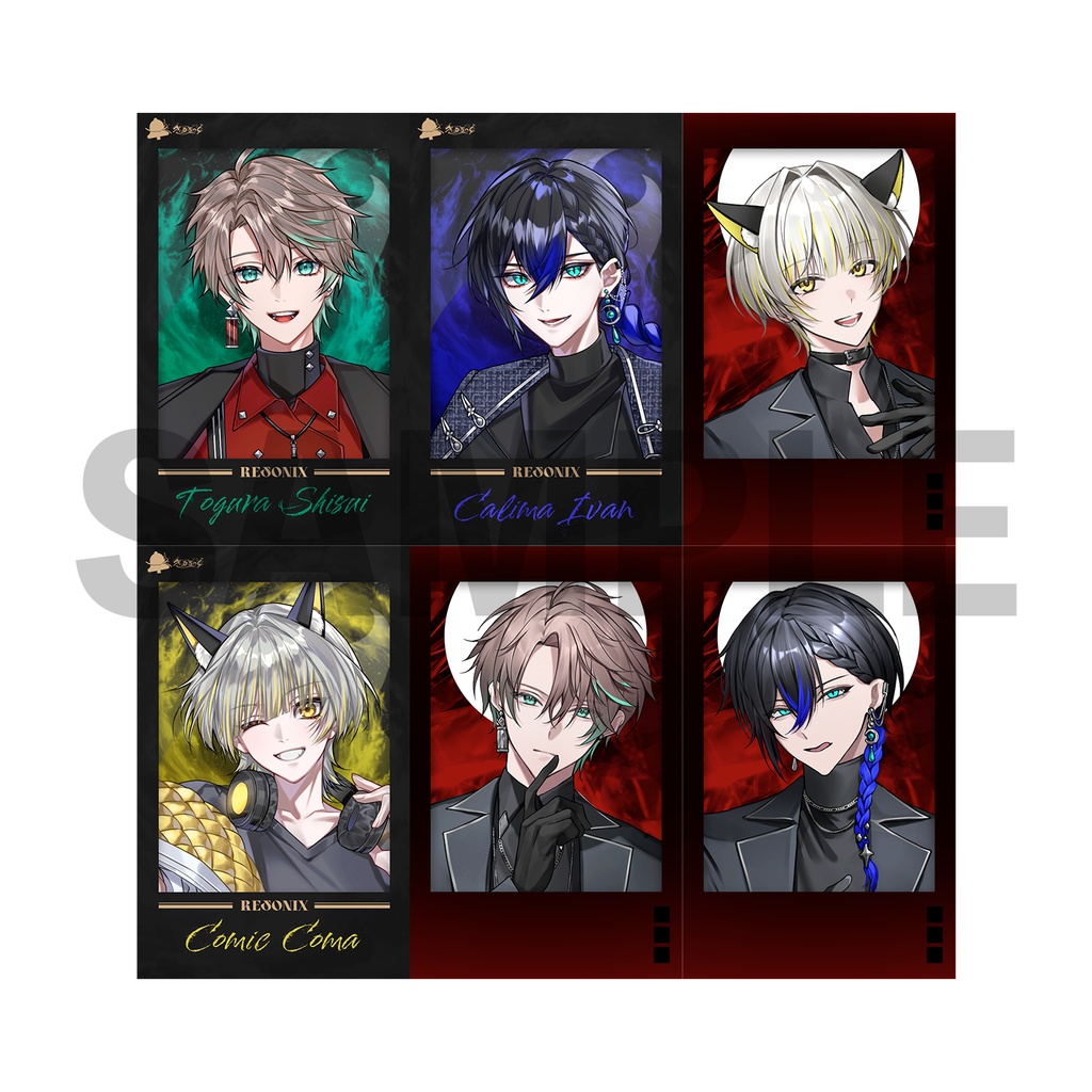 べるろっど　RESONIX　2ndメインビジュアル＆ダークレイブンビジュアルランダムチェキ風トレカ