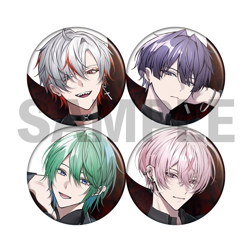 べるろっど　QUARNOTEs　ダークレイブンビジュアルランダム缶バッジ