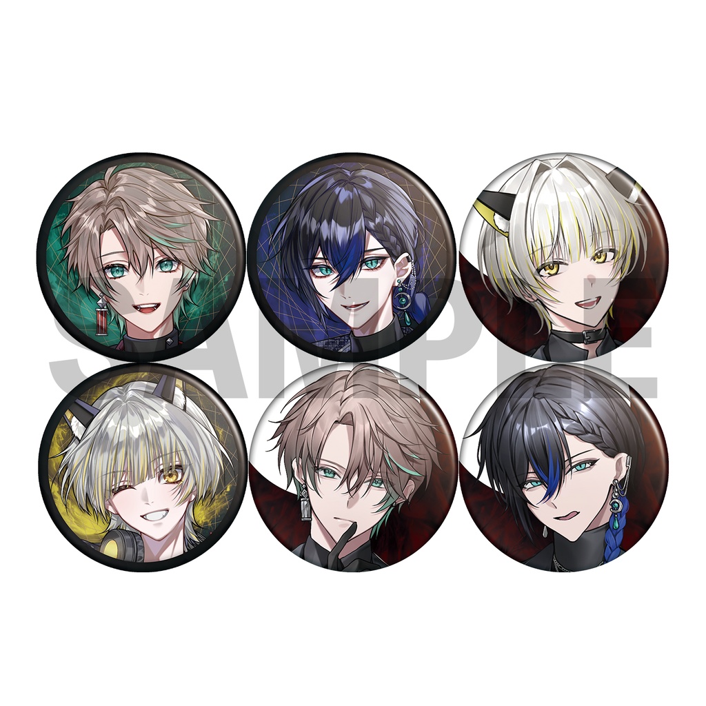 べるろっど　RESONIX　2ndメインビジュアル＆ダークレイブンビジュアルランダム缶バッジ