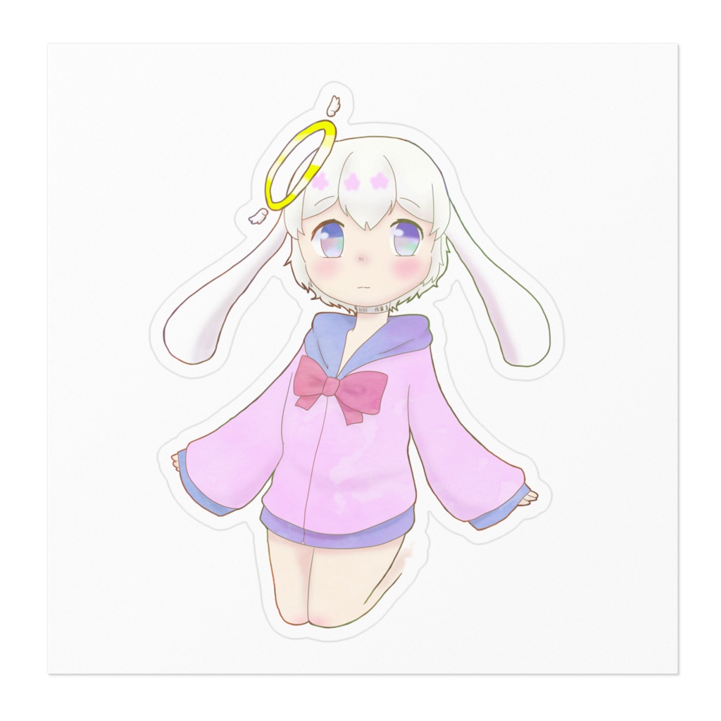 おばけうさぎのシール