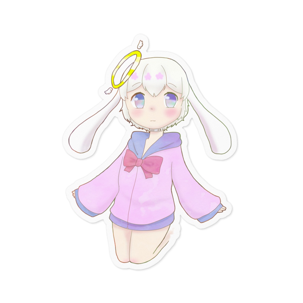 おばけうさぎのシール