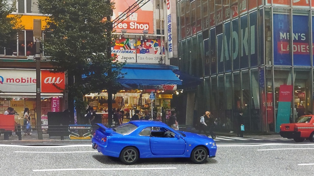 トミカ用背景　都会