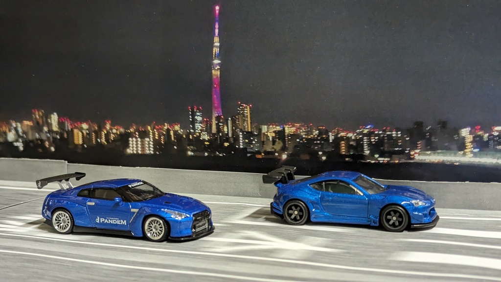 トミカホットウィール用　首都高C2中央環状船堀近辺