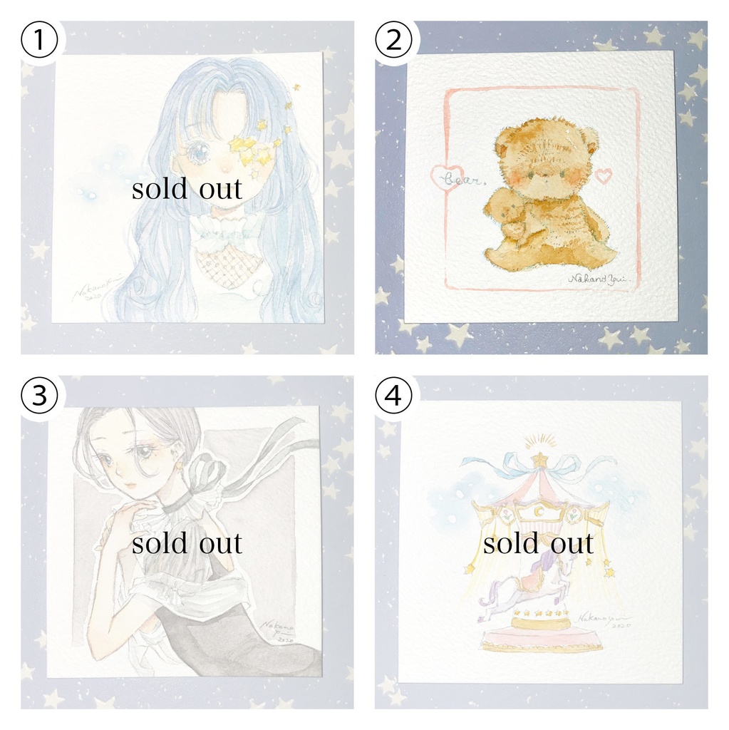 ドローイング原画1〜４