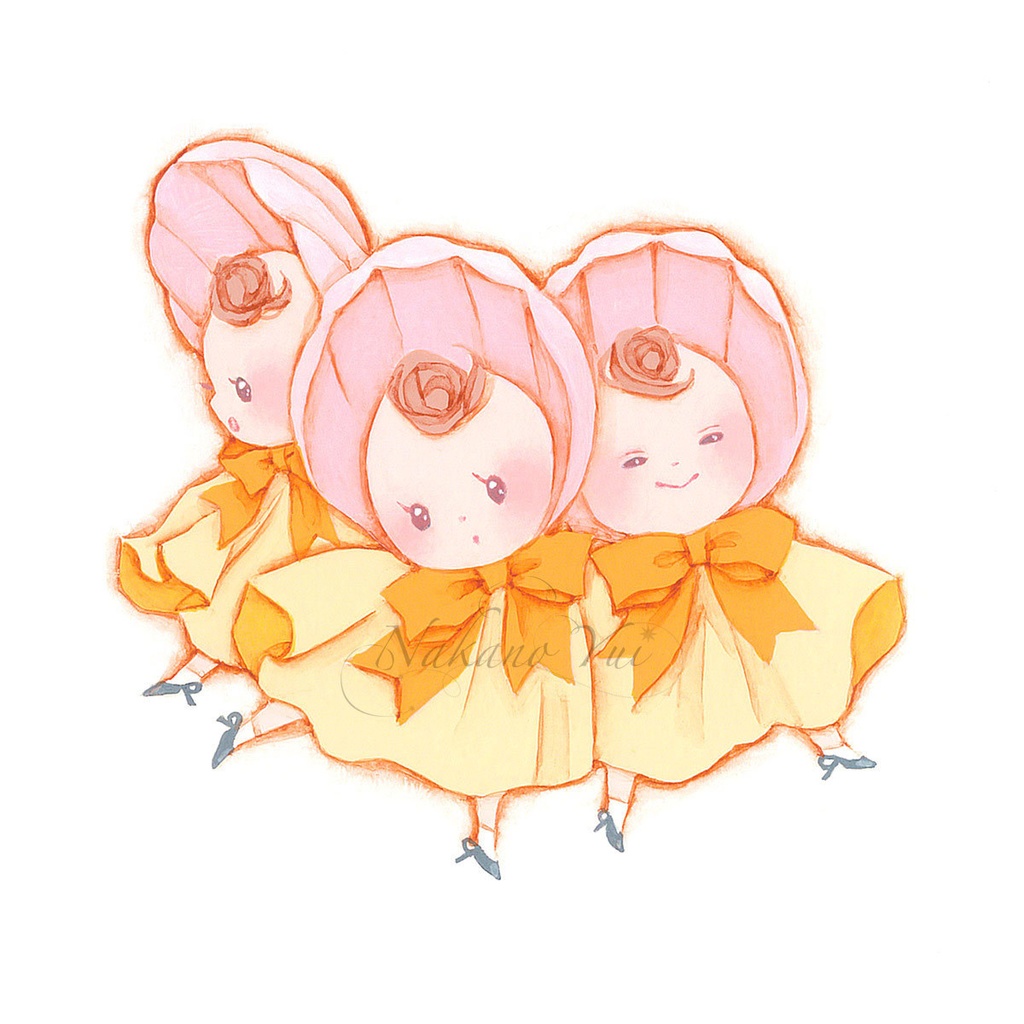 トランプ原画 ハート3、5、6、7、10