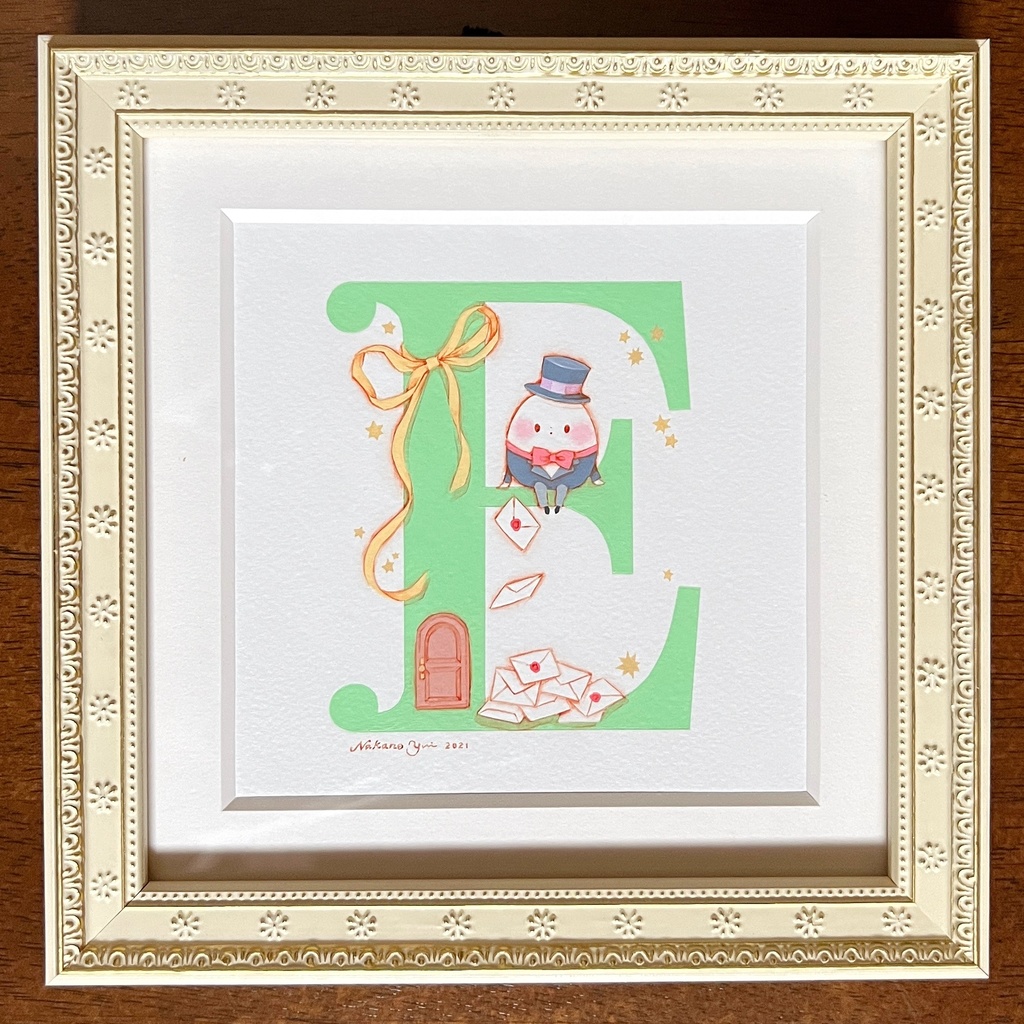 原画 アルファベットC、D、E、F