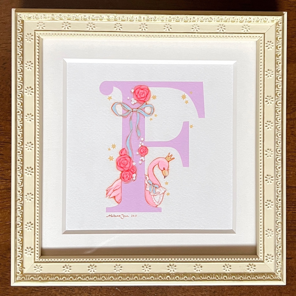 原画 アルファベットC、D、E、F