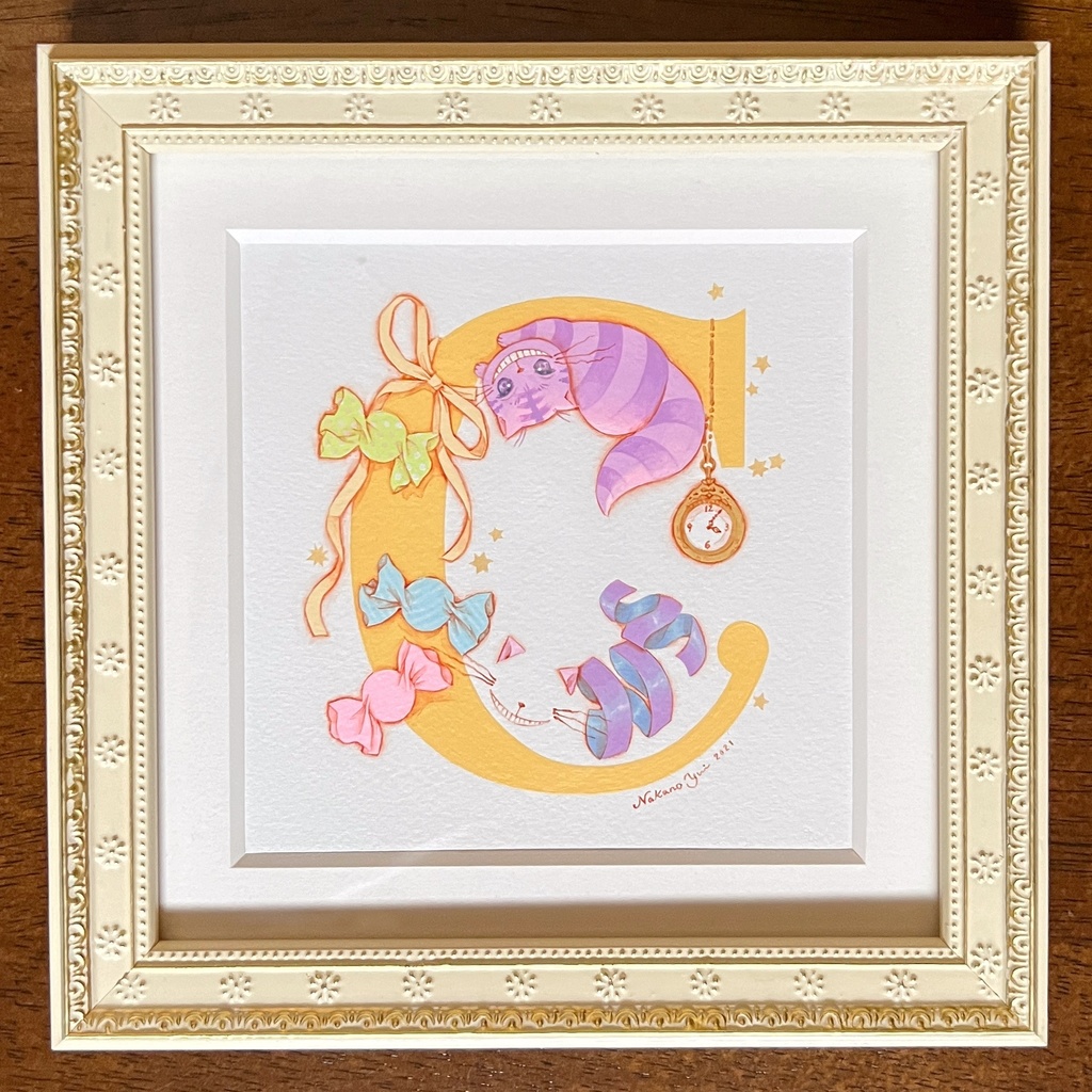 原画 アルファベットC、D、E、F